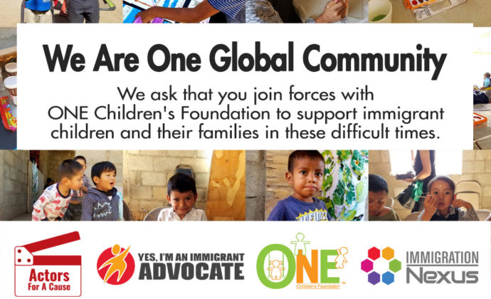 We are one global community banner